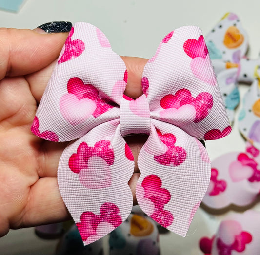 Rózsaszín szivacskés hajcsat