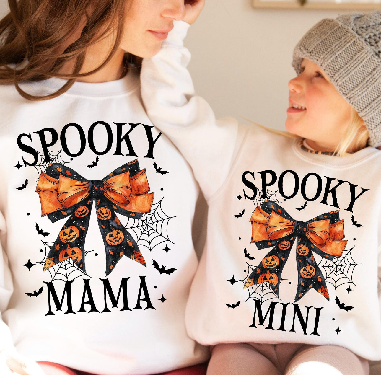 Mama +Mini Halloween Pulòver