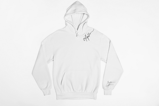 Apa +gyermekek neve nyomtatott kapucnis pulóver